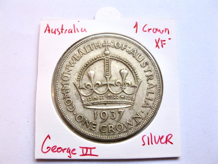 Australien. George VI. 1 Crown 1937  (Ingen mindstepris)