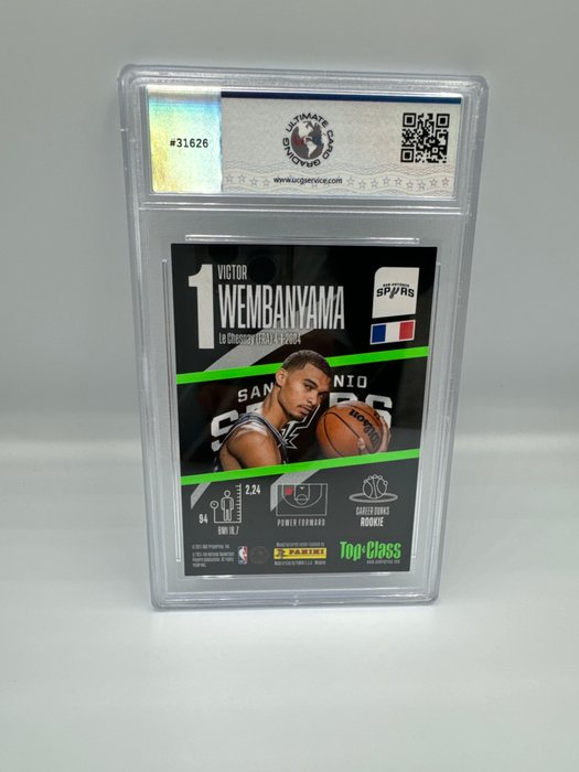 2023 Panini Top Class Victor Wembanyama #179 Rookie UCG 10 - 1 Graded card