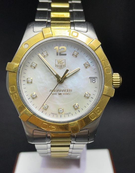 Tag Heuer Aquaracer 300 Metres Diver Diamonds Pearl Dial Waf 1320 Women 2011 Present - Aquaracer 300M Mother of Pearl - Kvinder - 2011-nu