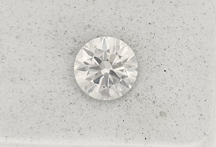 1 pcs Diamant  (Natur)  - 0.76 ct - Rund - E - SI1 - Gemewizard Gemological Laboratory (GWLab)