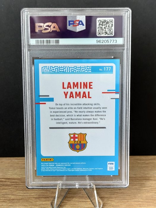 2023/24 Panini Donruss Fifa Lamine Yamal #177 OPTIC PSA 10 Graded card