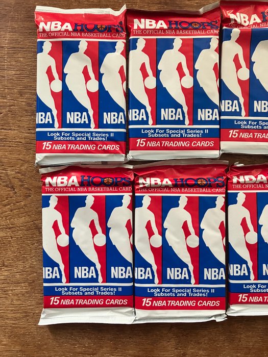 1990/91 NBA Hoops NBA - 10 Pack - Glimrende (EX)