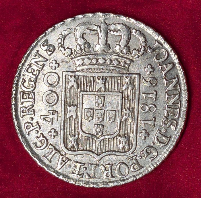 Portugal. D. João Príncipe Regente (1799-1816). Cruzado Novo (480 Reis) 1816  (Ingen mindstepris)