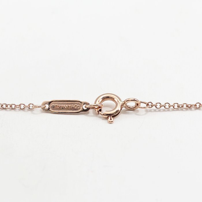 Tiffany  Co. - Halskæde med vedhæng - Heart lock Pendant - 18 kraat Rosaguld