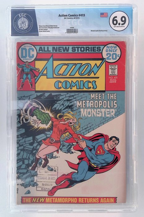 Marvel Team-Up 9+10 / Action Comics 415 - EGC graded - 3 Graded comic - 1972/1973