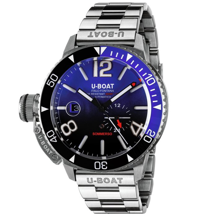 U-Boat - Diver Sommerso Ceramic Blue Watch - All Taxes included - 9519/MT - Mænd - 2011-nu