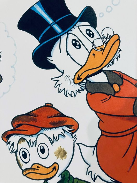 Donald Duck, Uncle Scrooge - 1 Don Rosa - Signeret tryk - comic + spielzeug