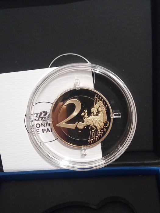 Frankrig 2 Euro 2022 "Erasmus" (2 monete) Proof + BU  (Ingen mindstepris)