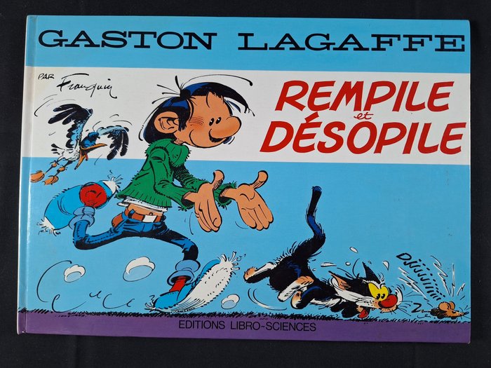 Gaston - Gaston Lagaffe rempile désopile - C - 1 Album - Begrænset og nummereret udgave - 1989