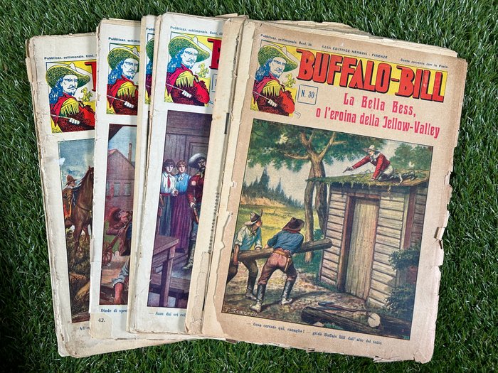 Buffalo Bill 40x fascicoli anno 1931 - Buffalo Bill - 40 Comic - Første udgave - 1931