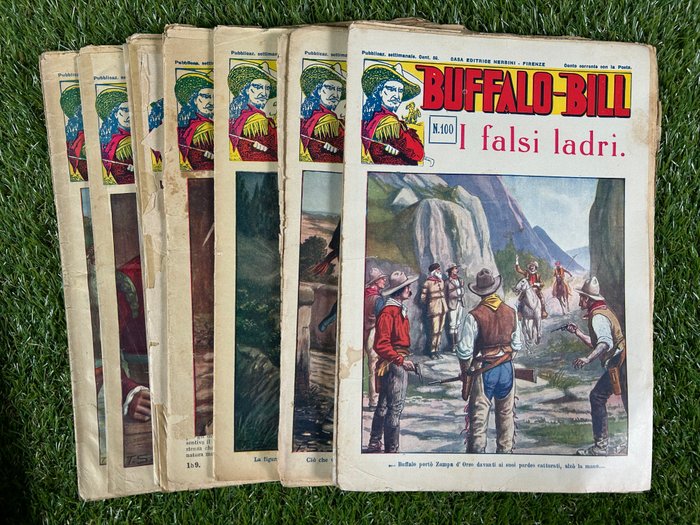 Buffalo Bill 40x fascicoli anno 1931 - Buffalo Bill - 40 Comic - Første udgave - 1931