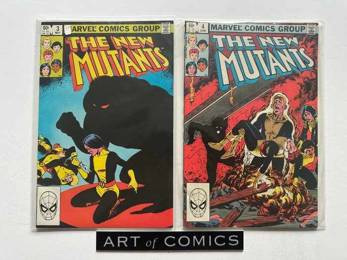 New Mutants #1 - #6 #10 #12 #14 - #43 #65 #66 - Higher to Very High Grade - 40 Comic - Første udgave - 1983/1988