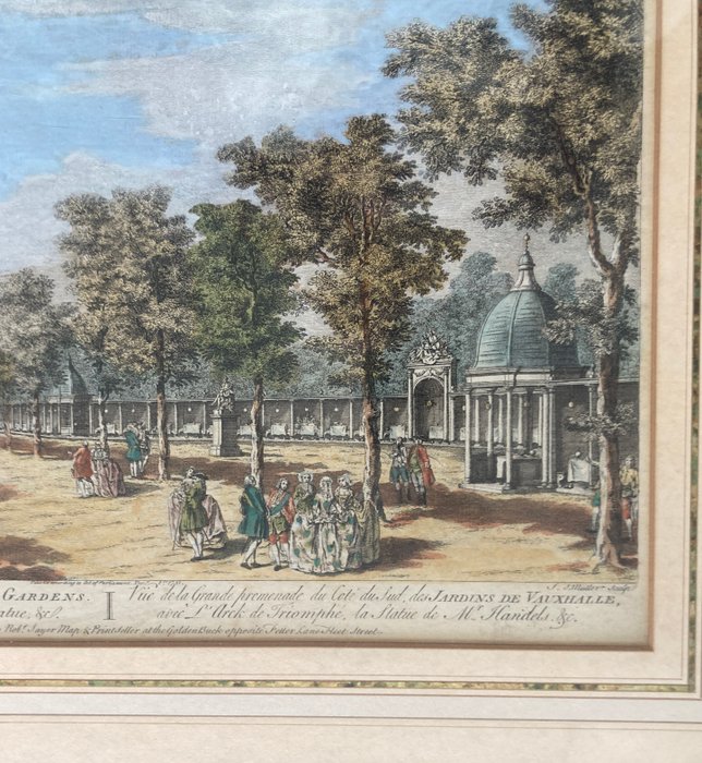 Johann Sebastian Müller, after Canaletto (XVIII) - A View of the Grand South Walk in Vauxhall Gardens, London