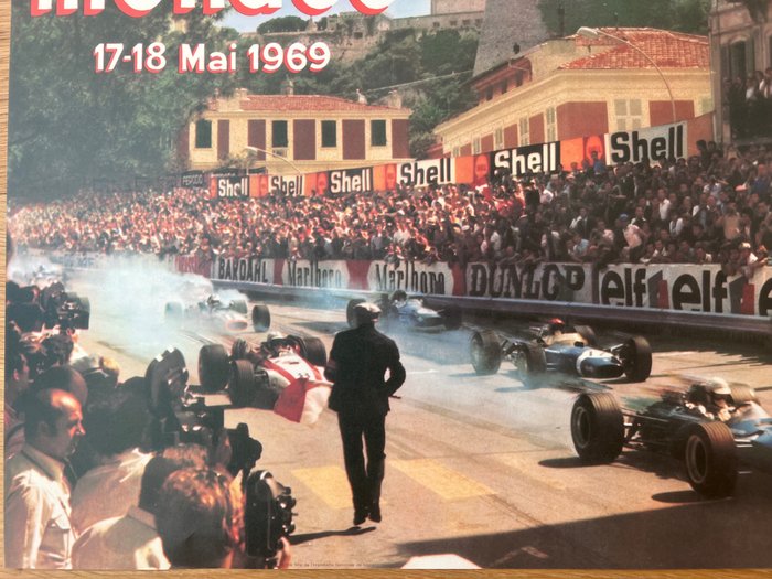 Anonymous - Poster pubblicitario- GP Monaco 1969- (After) - 1980‹erne