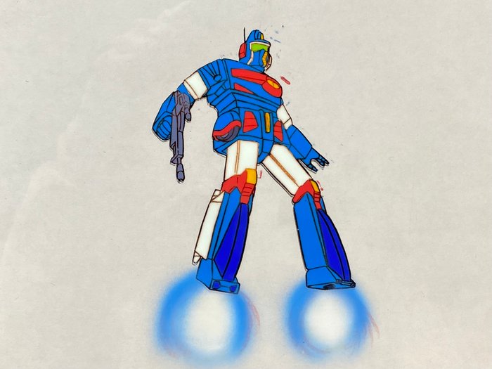 Combat Mecha Xabungle (Nippon Sunrise, 1982/83) - 1 Original animationscelle og tegning, top!