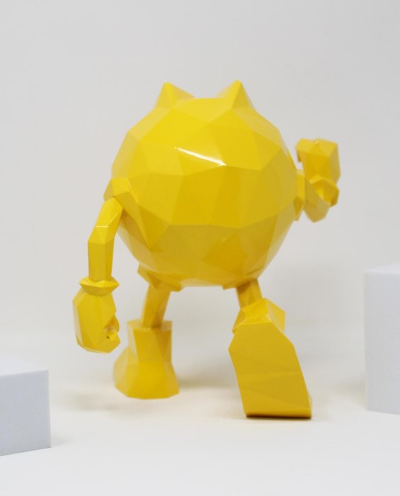 Richard Orlinski (1966) - Pac-Man - THE OFFICIAL SCULPTURE - Yellow