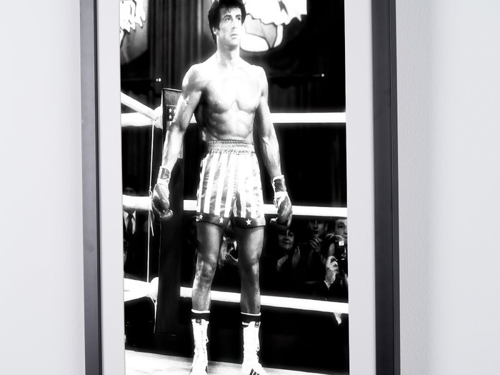 Rocky (1976) - Sylvester Stallone as " Rocky Balboa" - Fine Art Photography - Luxury Wooden Framed 70X50 cm - Limited Edition Nr 05 of 50 - Serial ID 17055 - Original Certificate (COA), Hologram Logo Editor and QR Code - 100% New items.