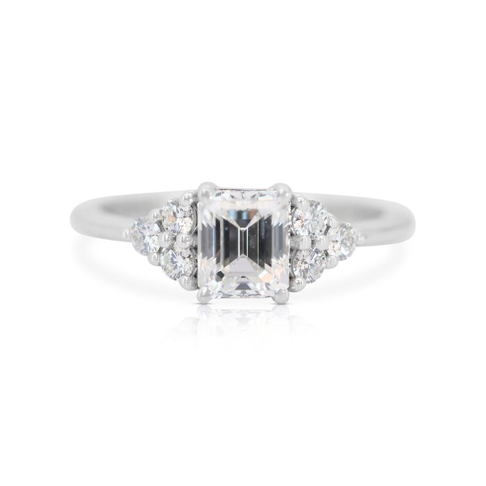 Ring - 18 kraat Hvidguld -  1.35ct. tw. Diamant (Natur) - Diamant