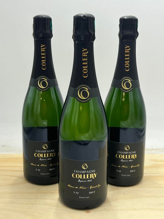 Collery, Champagne Grand Cru Blanc de Noirs - Champagne Grand Cru - 3 Flasker (0,75 L)