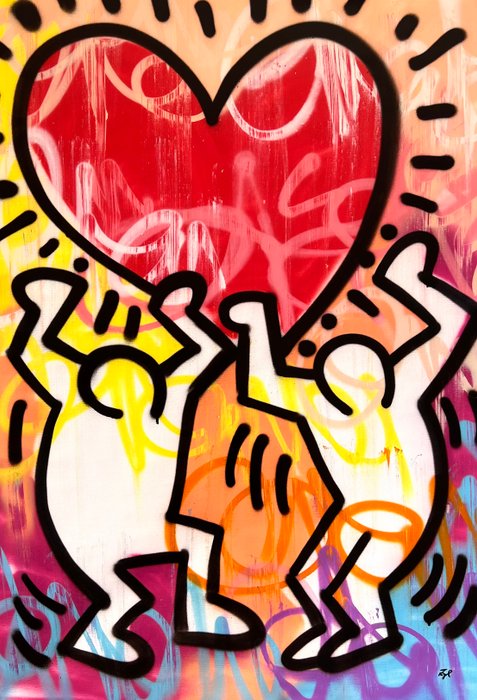 Gunnar Zyl (1988) - Heart / Keith Haring  Zyl