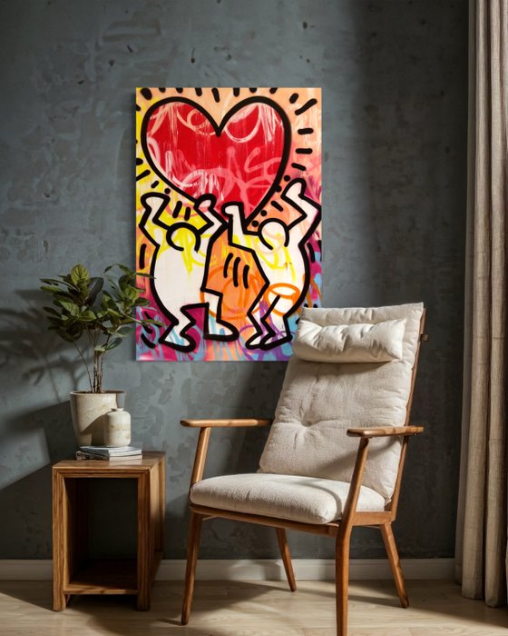 Gunnar Zyl (1988) - Heart / Keith Haring  Zyl