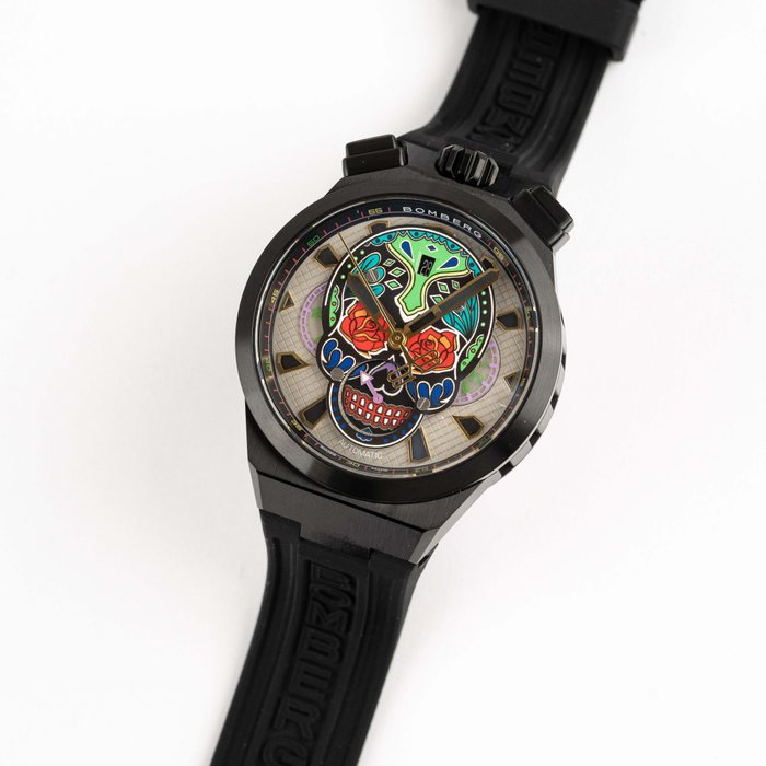 Bomberg - BF44CHAPBA.04-5.12 - Mænd - Bolt-68 Neo Calaveras Collection - Splinterny - Alle afgifter inkluderet