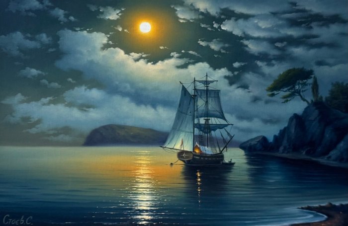 Stoev Serhii (1971) - Moonlight voyage