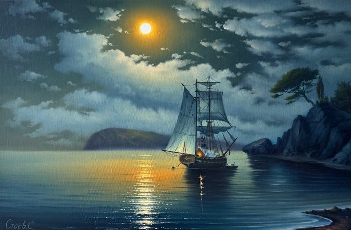 Stoev Serhii (1971) - Moonlight voyage