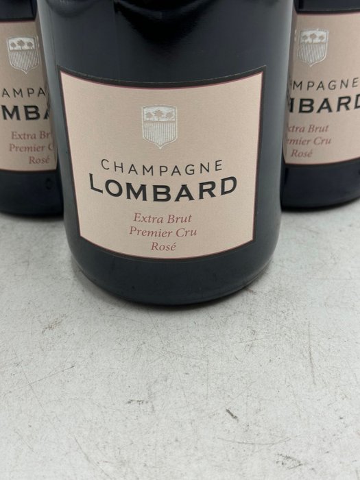 Lombard, Premier Cru Rosé Extra-Brut - Champagne Extra Brut - 6 Flasker (0,75 L)