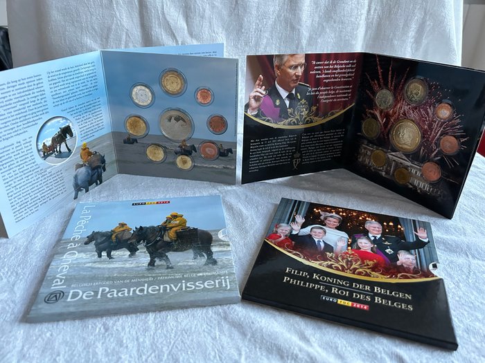 Belgien. Year Set (FDC) 2014 (2 sets)  (Ingen mindstepris)