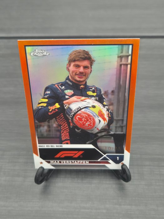 2023 Topps Chrome F1 Max Verstappen #2 Orange 10/25 - 1 Card - Næsten så god som ny (NM)