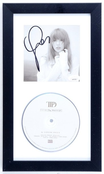 Taylor Swift - Signed Custom Framed "The Tortured Poets Department" CD Album Insert - With JSA COA - Cd