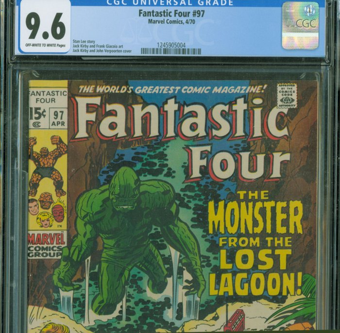 Fantastic Four 97 - The Monster From The Lost Lagoon - 1 Graded comic - 1970 - CGC 96