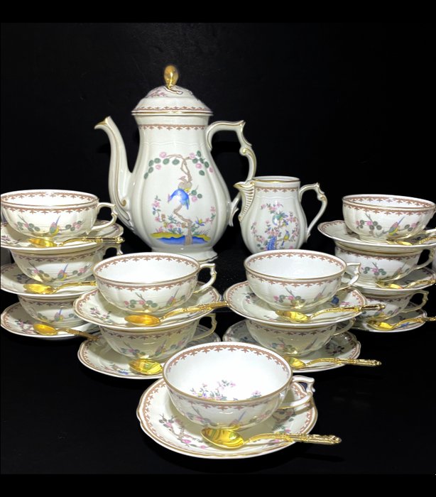 Bernardaud  Co Limoges - Te service - Chantilly - Blødt porcelæn