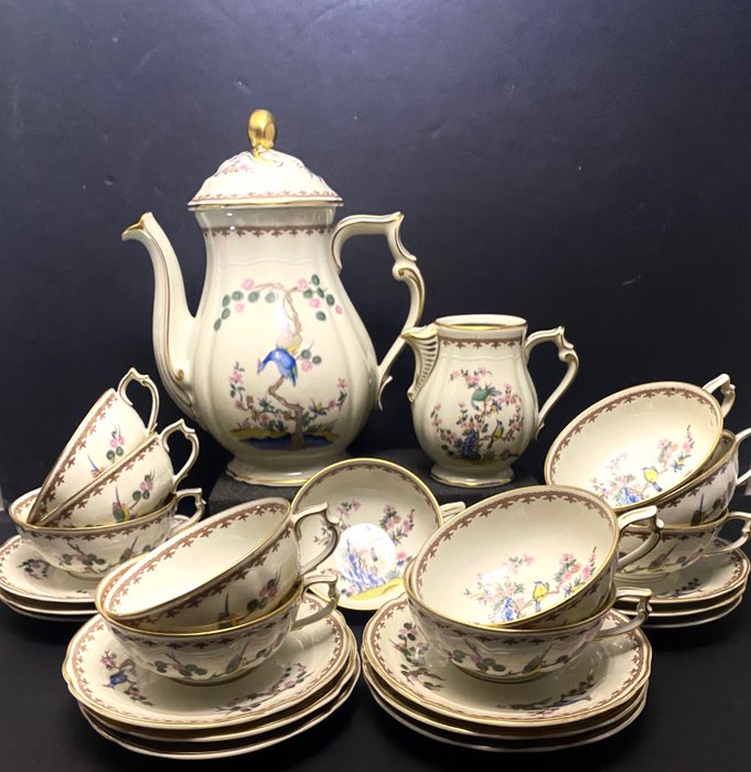 Bernardaud  Co Limoges - Te service - Chantilly - Blødt porcelæn