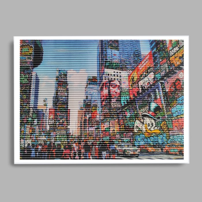 Maxime Blachere - Vandal is color Picsou Broadway edtion 1/1 sur carton ondulé