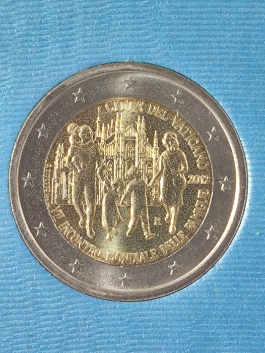 Vatikanstaten. 2 Euro 2012 "Giornata Mondiale Gioventù"  (Ingen mindstepris)