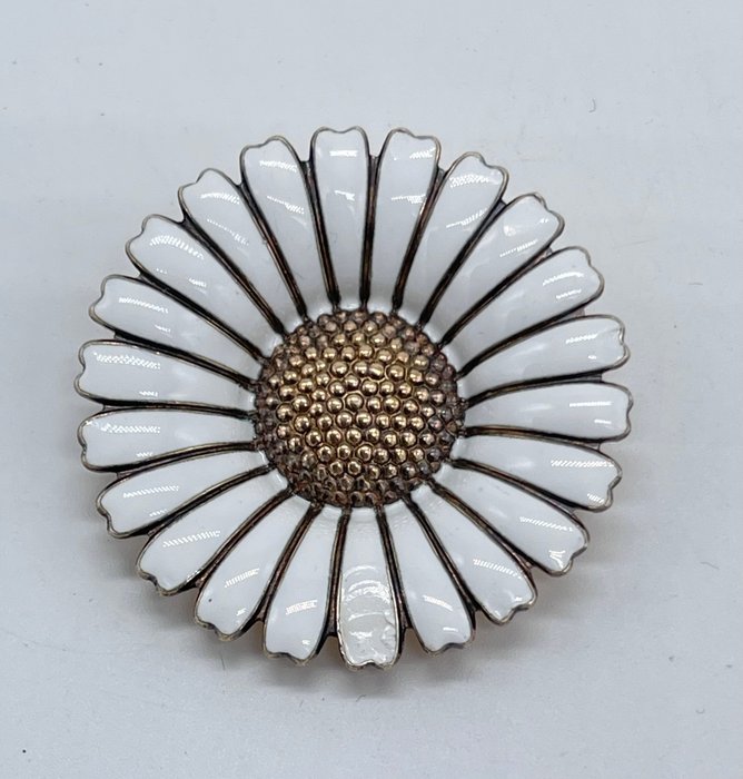 Ingen mindstepris - Other brand - Broche - Daisy Sølv - Daisy broche