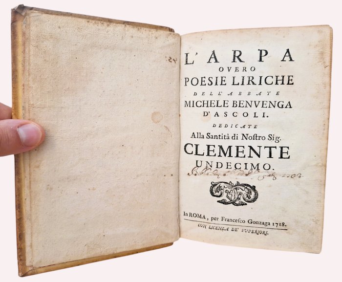 Benvenga - L'Arpa overo Poesie Liriche - 1718