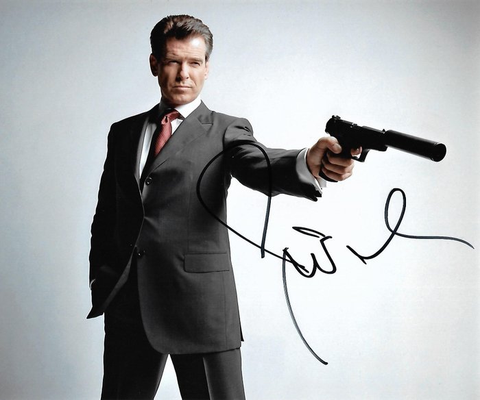 Pierce Brosnan - Autographed Photo "Die Another Day" James Bond 007 with b'bc COA.