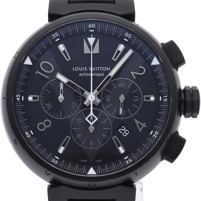 Louis Vuitton - Tambour Chronograph - Q1A62Z - Mænd - 2000-2010