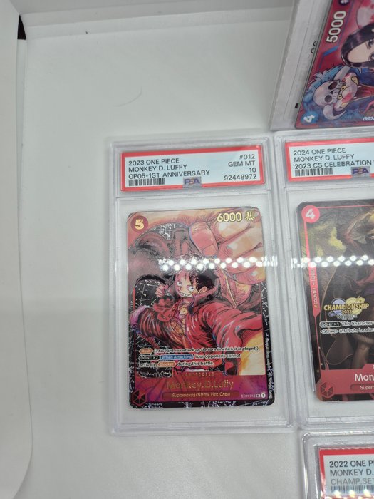 One Piece Collection Nami and Luffy PSA 10 and 9 + Boa Hancock promo sealed - 7 Graded card - PSA