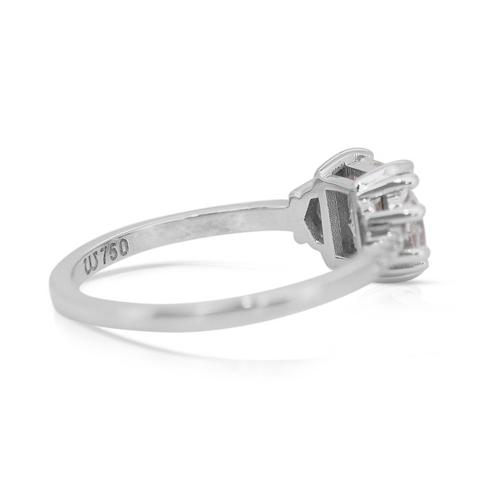 Ring - 18 kraat Hvidguld -  1.29ct. tw. Diamant (Natur) - Diamant - Fantastisk diamantring