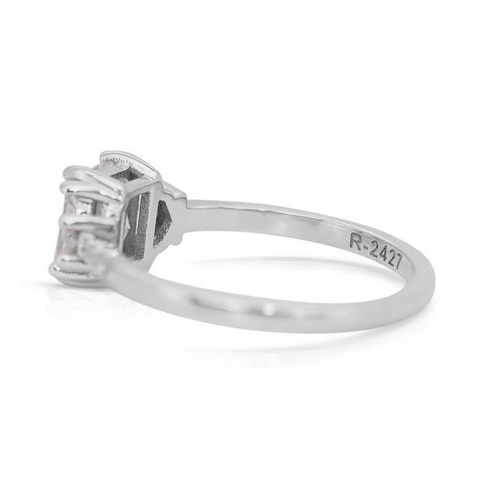 Ring - 18 kraat Hvidguld -  1.29ct. tw. Diamant (Natur) - Diamant - Fantastisk diamantring