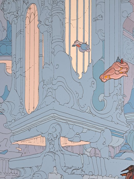 Moebius - 1 Lithograph - Paris: "L'Avenir, tu n'as pas à le prevenir mais à le permettre" (Saint Exupery) - 2008