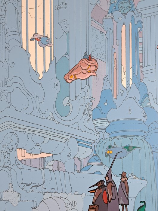 Moebius - 1 Lithograph - Paris: "L'Avenir, tu n'as pas à le prevenir mais à le permettre" (Saint Exupery) - 2008