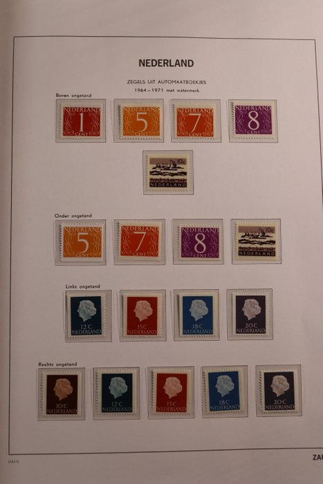 Holland 1964/2001 - Komplet samling af kombinationer fra maskinhæfter i Davo LX + kassette