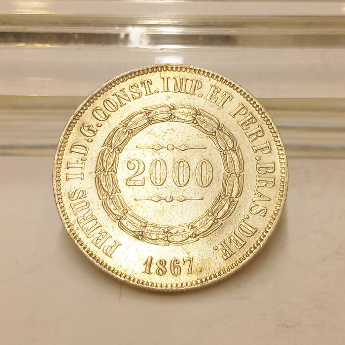 Brasilien 2000 Reis 1867