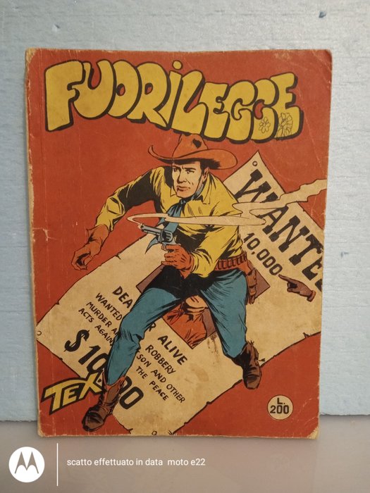 Tex, Gigante n.3 "Fuorilegge" Prima Edizione Aut. 478 Spillato - Non censurato-nel bellissimo-RFW Strillo - 1 Comic