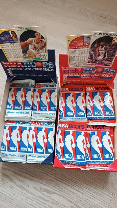 1990/91 Hoops NBA - 10 Pack - Glimrende (EX)